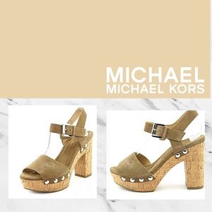 💖CLEARANCE 💖Michael Kors Hayden Suede Platform Sandal